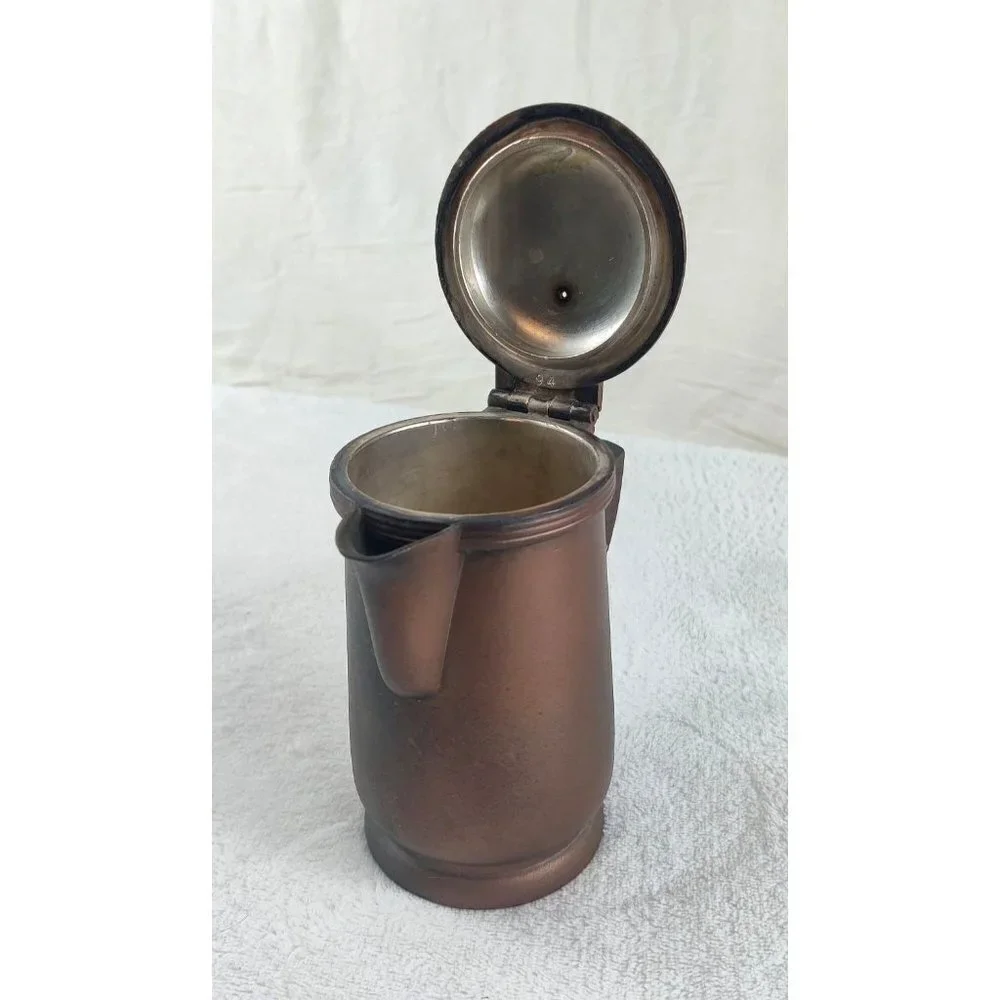 VTG 1965 Nakazoto Hotel Creamer 5" Silver 94 Pitcher Cooler 10oz Art Deco Style - Picture 2 of 14